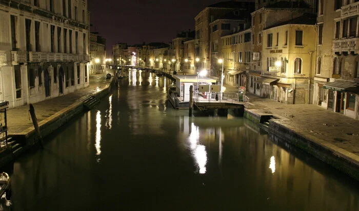 Night walk - My, Mobile photography, Venice, Night