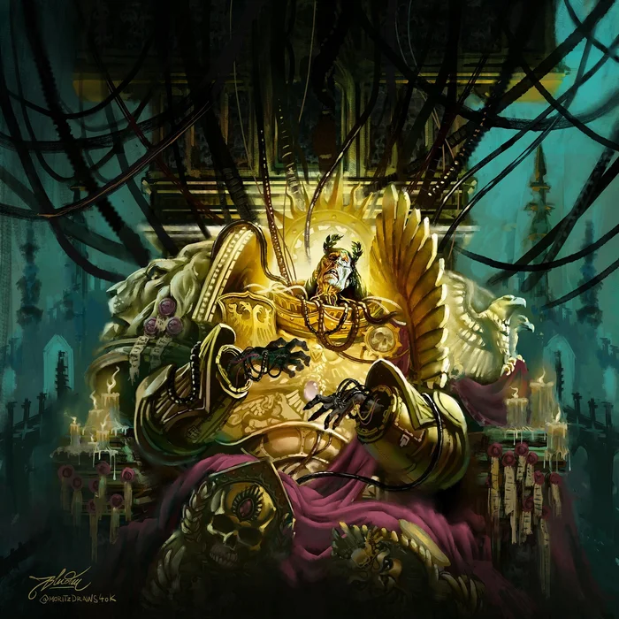 Emperor of Humanity - Warhammer 40k, Wh Art, Emperor of Humanity, Dead body, Suffering