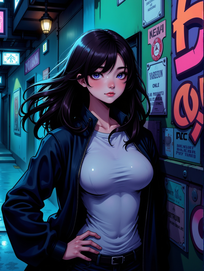  #120 ,  , Flux,  , Stable Diffusion, , Anime Art, Original Character, 