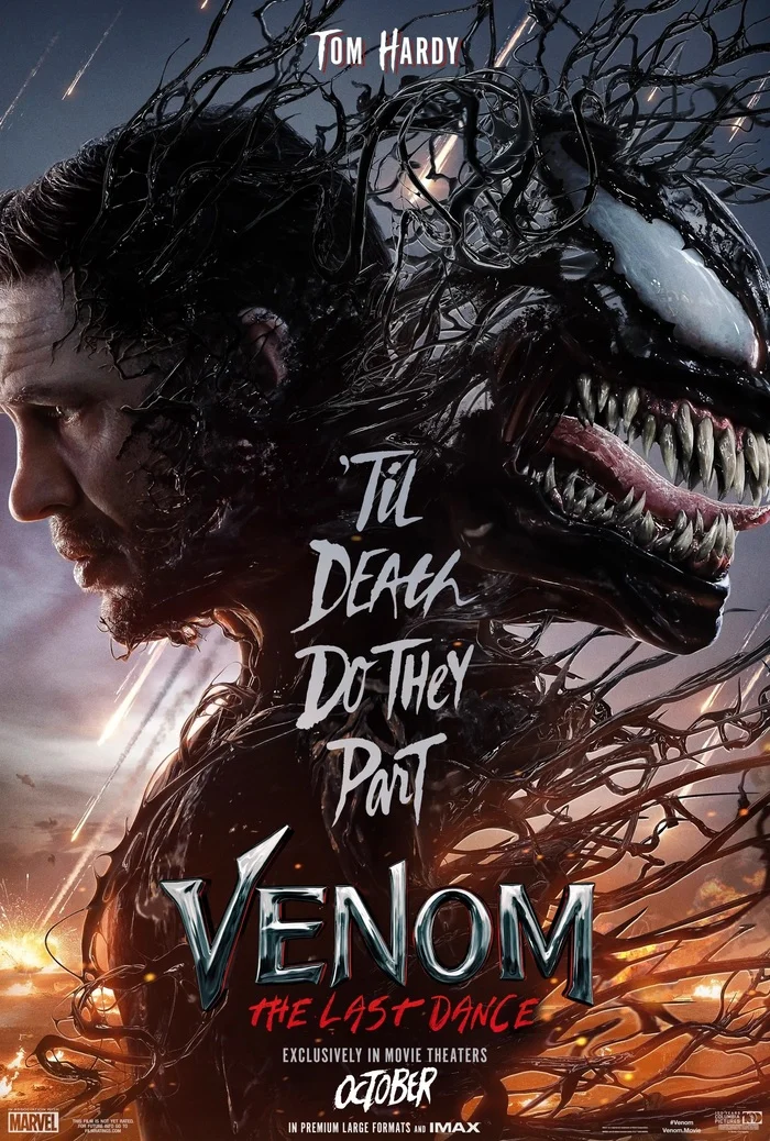 Movie Venom: The Last Dance (2024) (Rating 6.4) - Movies, Trailer, New films, Cinema, Film and TV series news, Novelties of fiction, Online Cinema, I advise you to look, Fantasy, Боевики, Fantastic thriller, Venom, Tom Hardy, Chiwetel Ejiofor, Juno Temple, Video, Longpost