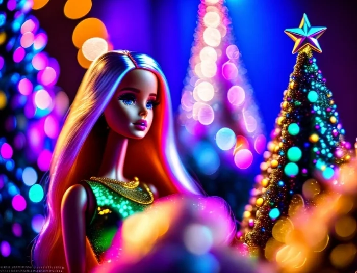 Christmas trees for Barbie. New Year is coming soon!!! - New Year, Doll, Barbie, Holidays, Christmas trees, Telegram (link), Longpost