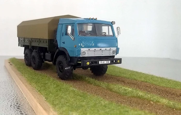 Souvenir Kamaziks in the tape 54 - Kamaz, Scale model, Stand modeling, Longpost, Hobby, Modeling, Collecting, Collection, Souvenirs