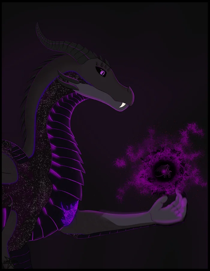 Echo of Eternity - My, The Dragon, Digital drawing, Art, Magic