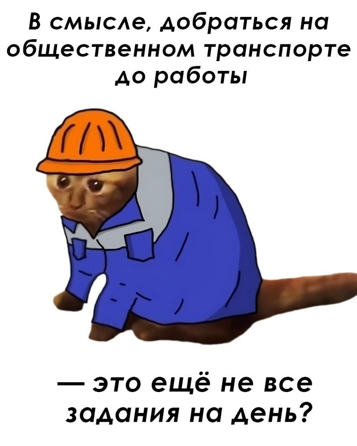 На работу на общественном транспорте