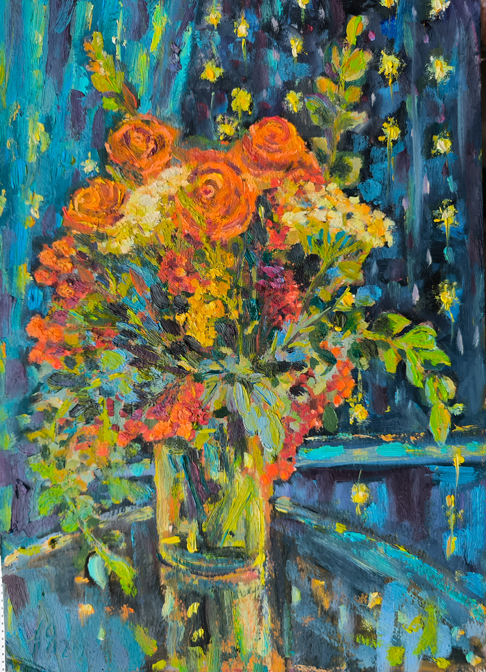 35*25, картон грунт, масло, 2024