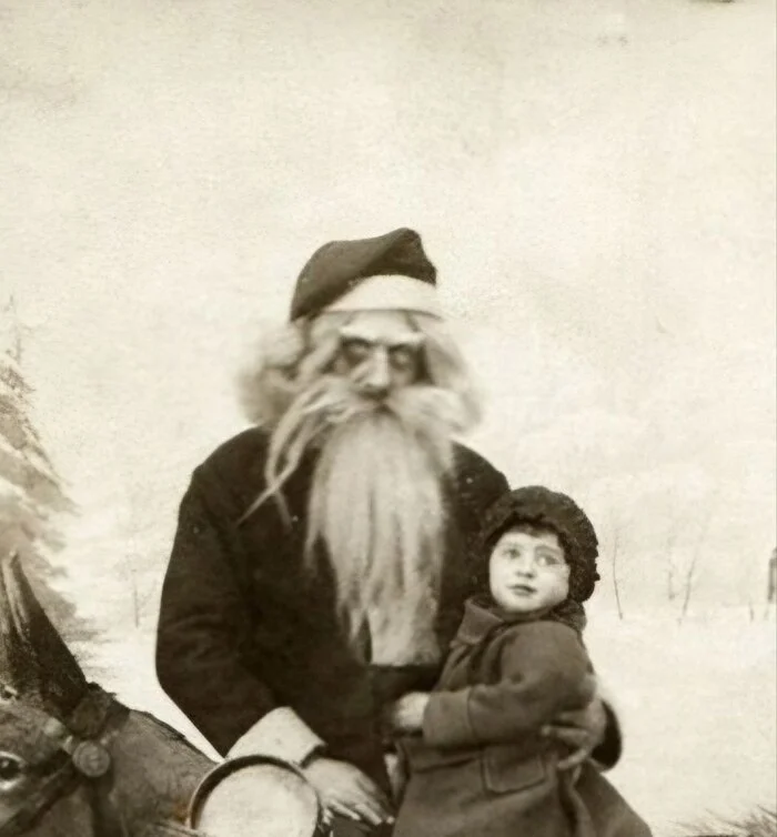 Pre-revolutionary Father Frost - Longpost, Historical photo, Old photo, История России, Father Frost
