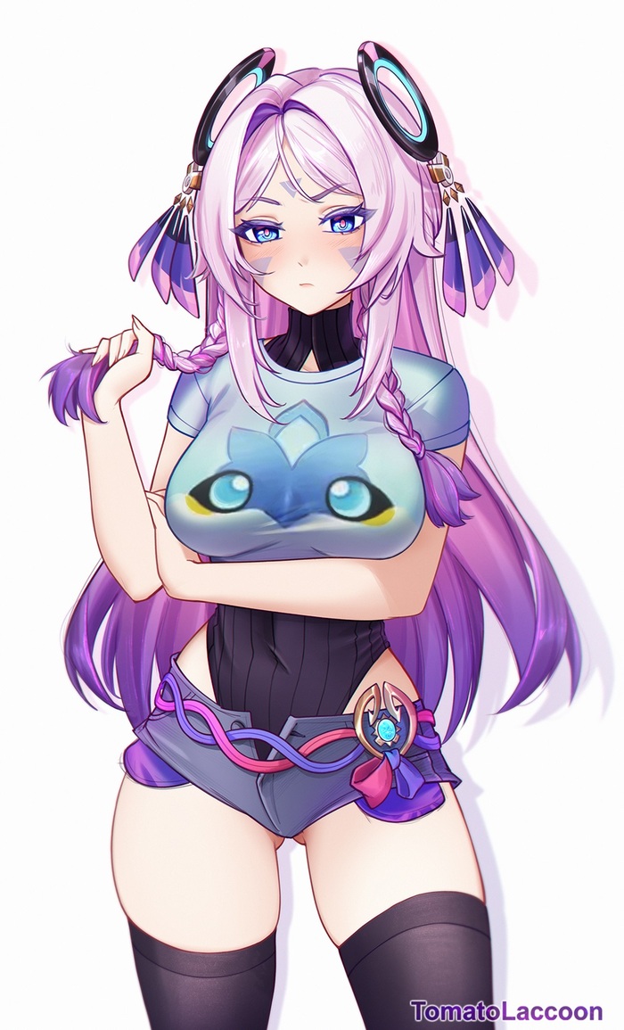 Citlali Anime Art, , Genshin Impact, Citlali (Genshin Impact), Tomatolaccoon