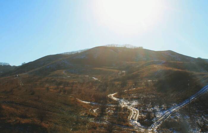 Sunny noon - My, The photo, Nature, Landscape, The hills, Winter