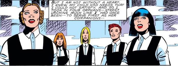 Мать и сёстры до "обработки"