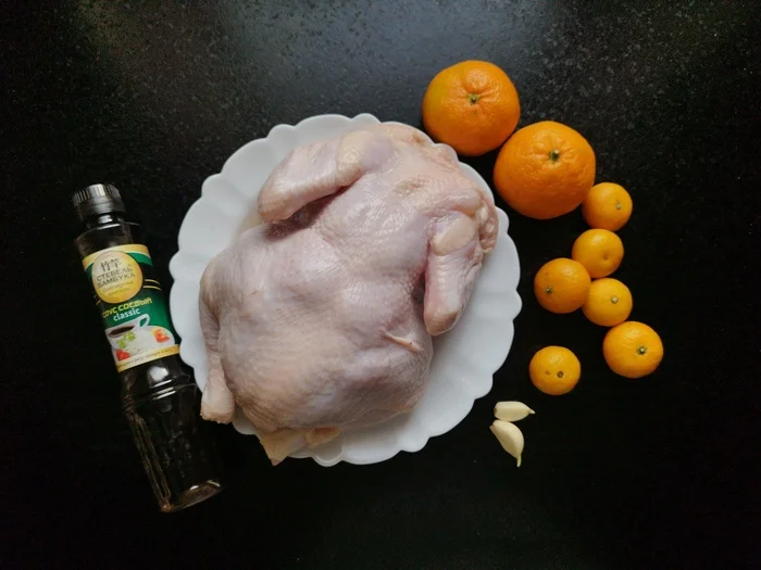 Porridge from an axe: New Year's chicken with tangerines - My, Food, Recipe, Hen, Festive table, Cooking, Saving, Budgetary, New Year, Ax porridge, Longpost