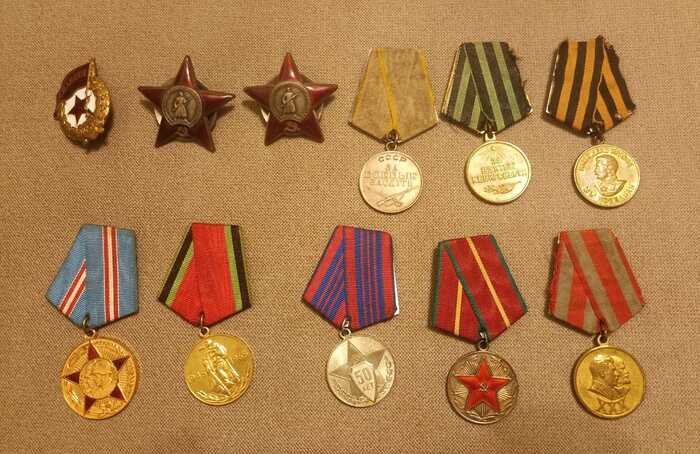 Grandfather's awards - My, WWII Awards, Medals, A wave of posts, Reward, Grandfather, Veterans, The Great Patriotic War, Anniversary awards