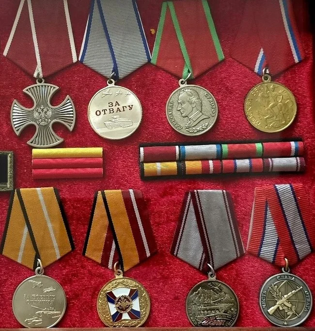 Post #12124725 - My, Reward, Special operation, Veterans, Medals, Politics, A wave of posts, Reply to post, The photo, Order of Courage, Medal for Bravery, Suvorov Medal, Medal for Military Distinction, Medal for Military Valor, Anniversary awards, Chechen wars, Medals of the NWO