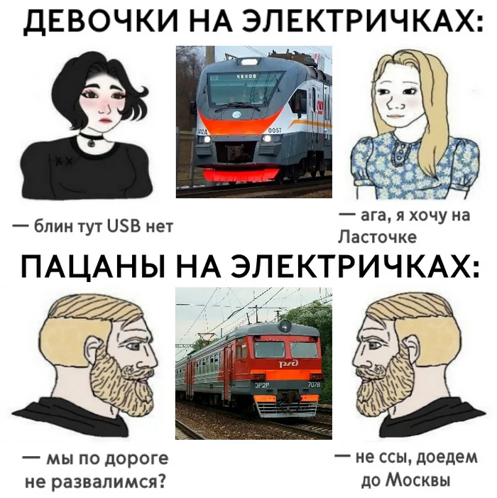 Post #12126827 - Moscow, Moscow region, Train, Moscow electric trains, City of Chekhov, Humor