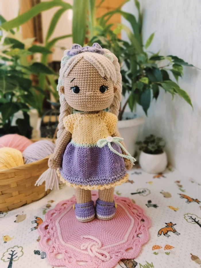 Post #12124860 - My, Doll, Handmade, Needlework without process, Knitted toys, Amigurumi, Longpost