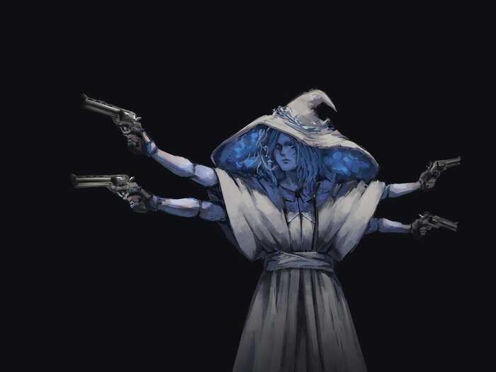 Огнестрел в Elden Ring