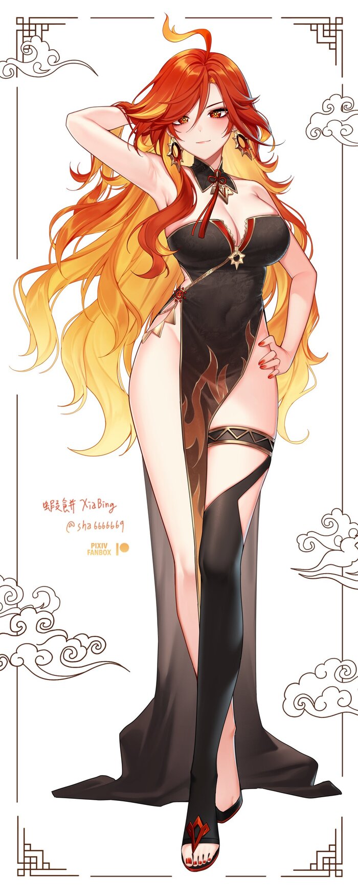  , Anime Art, , , Genshin Impact, Mavuika (Genshin Impact),  , 