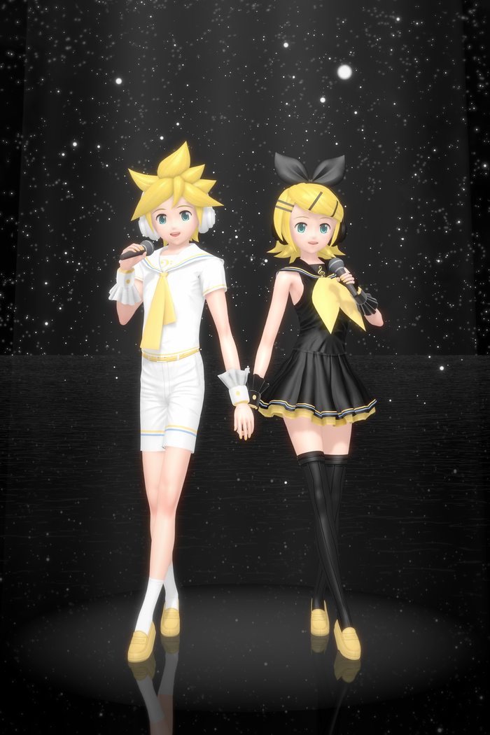   , Koikatsu, , Anime Art, Vocaloid, Vocaloid Art, Kagamine Rin & Len, Kagamine Rin, Kagamine Len