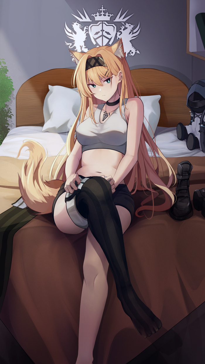 Horn Anime Art, , Arknights, Horn (Arknights), Animal Ears