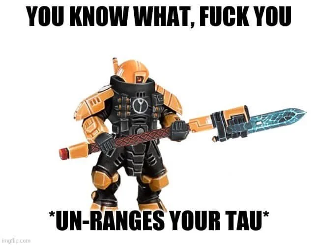 Пошёл йухон, вот вам милишный тау - Warhammer 40k, Tau, Wh Humor, Конверсия