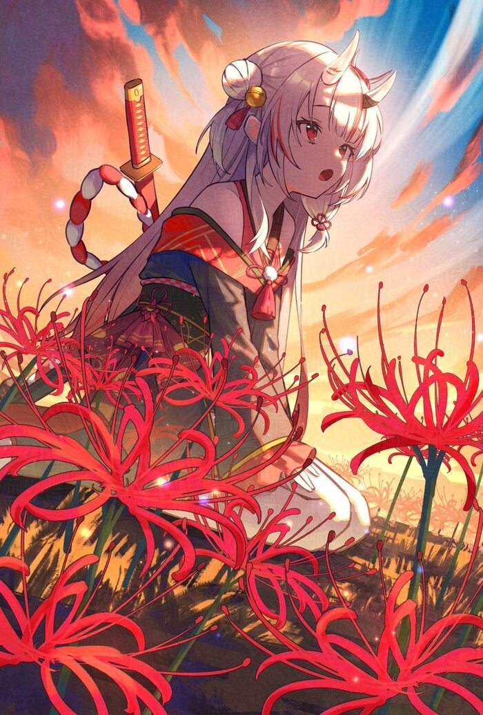    Hololive, Nakiri Ayame, Virtual YouTuber, Anime Art, , , Lycoris