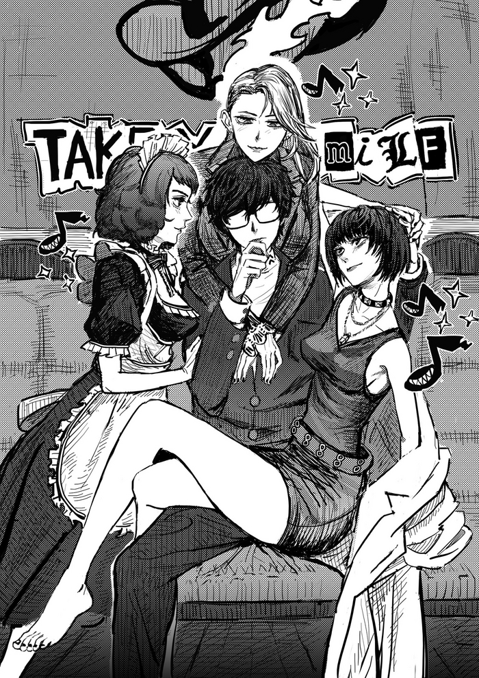   Anime Art, , , Persona, Persona 5, Kawakami sadayo, Sae Niijima, Takemi Tae