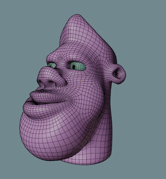 Head model - My, 3D modeling, Blender