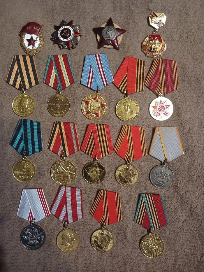 Post #12130847 - My, Reward, Special operation, Veterans, Medals, Politics, A wave of posts, Medal for Military Distinction, Heroes, Reply to post, Longpost, Order of the Red Star, Zhukov Medal, Capture of Konigsberg, Medal of Military Merit, Veteran of Labor, Anniversary awards