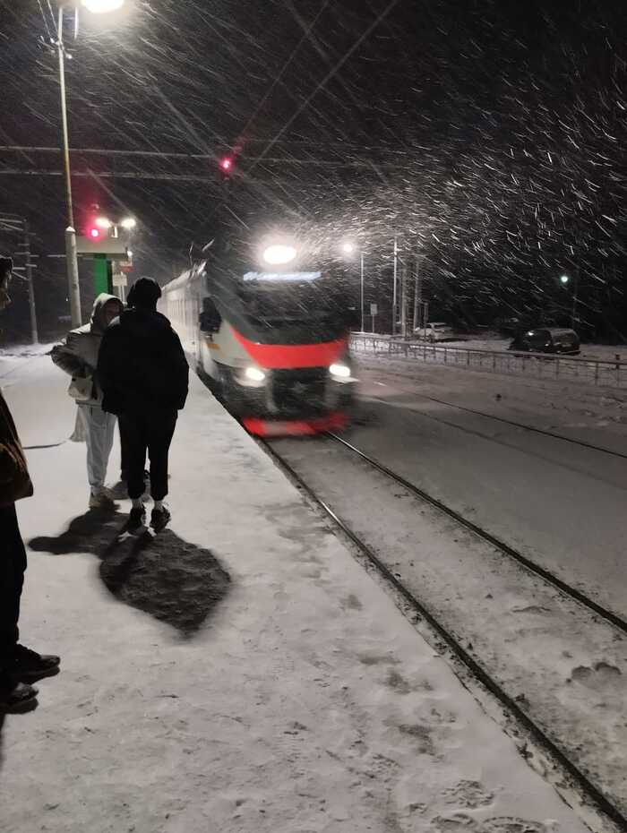 Post #12131105 - My, Train, Platform, Snow, Winter