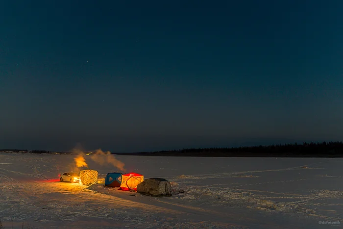 Post #12131214 - My, Yakutia, Fishing, Winter fishing, North, Night, freezing, Travel across Russia