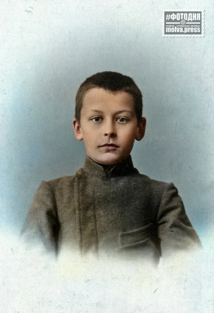 Post #12132198 - Local history, History, Portrait, Old photo, Colorization, Tula, 1908, Gymnasium, Tula region, Students