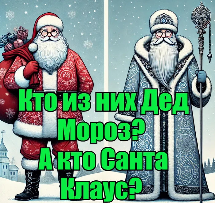 Post #12133070 - Father Frost, Santa Claus, New Year, Picture with text