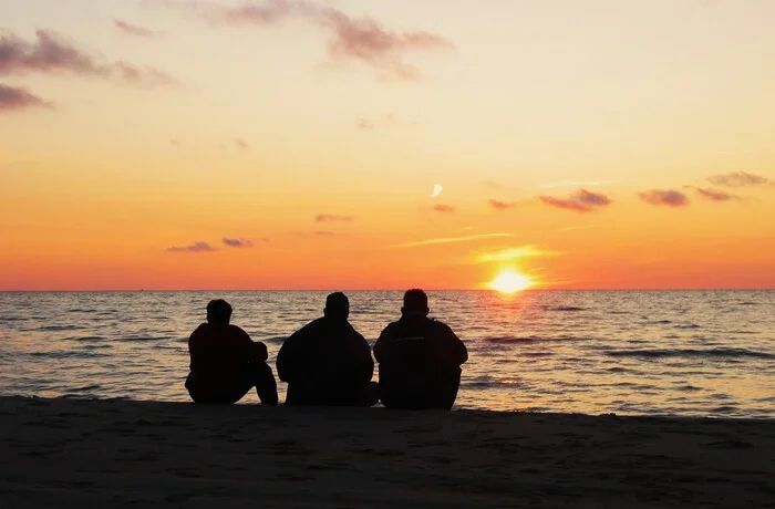 Post #12132832 - My, The photo, Sunset, Baltic Sea, Beautiful view, Evening, Silhouette