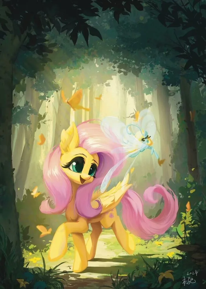 Доброта гуляет по лесу - My Little Pony, Fluttershy, Breezie