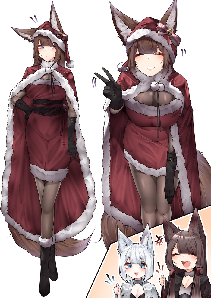   Samip, , , Anime Art, Azur Lane, Animal Ears, , , Amagi, Kaga, Akagi