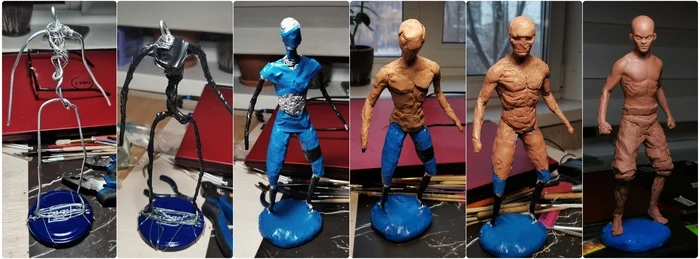 Made a figurine of Avatar Aang from plasticine - My, Avatar: The Legend of Aang, Aang, Plasticine, Sculpture, Handmade, Friday tag is mine, Creation, Needlework with process, Лепка, Video, Vertical video, Soundless, Longpost