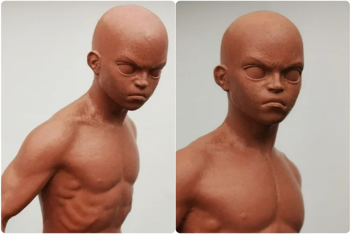 Made a figurine of Avatar Aang from plasticine - My, Avatar: The Legend of Aang, Aang, Plasticine, Sculpture, Handmade, Friday tag is mine, Creation, Needlework with process, Лепка, Video, Vertical video, Soundless, Longpost