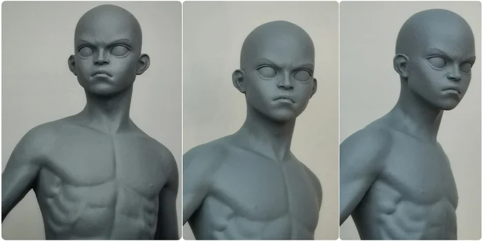 Made a figurine of Avatar Aang from plasticine - My, Avatar: The Legend of Aang, Aang, Plasticine, Sculpture, Handmade, Friday tag is mine, Creation, Needlework with process, Лепка, Video, Vertical video, Soundless, Longpost