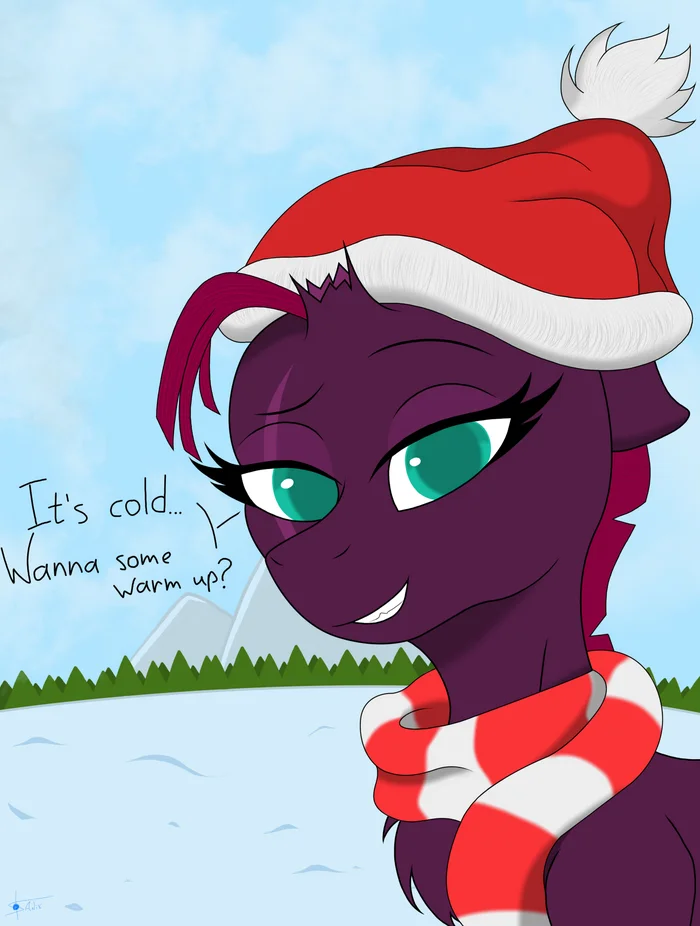 На улице прохладно. Не хочешь согреться? - My Little Pony, Tempest Shadow