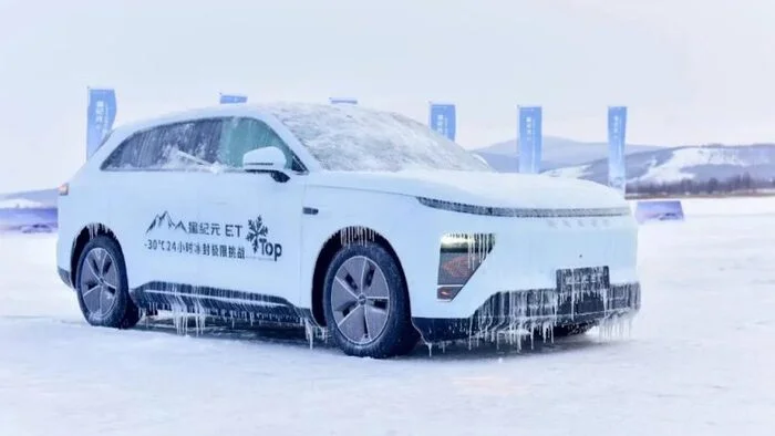 Exlantix ET от Chery успешно прошёл зимние испытания и готов к эксплуатации в России - Китайские авто, Авто, Новости, Электромобиль, Транспорт, Chery, Зима, Длиннопост