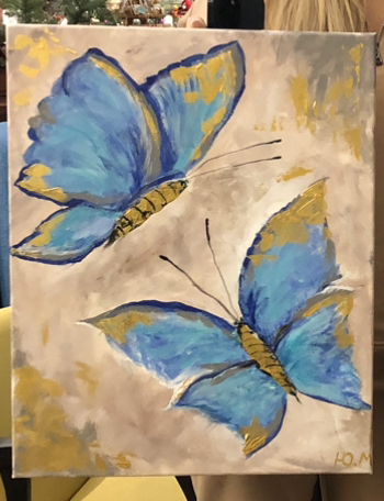 Post #12136622 - My, Author's painting, Painting, Painting, Canvas, Acrylic, Butterfly, Longpost