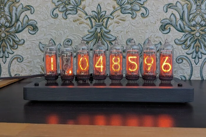 Nixie clock Divergence meter - My, Nixie clock, Clock, Lamp clock, With your own hands, Homemade, Anime, Workshop, Video, Longpost
