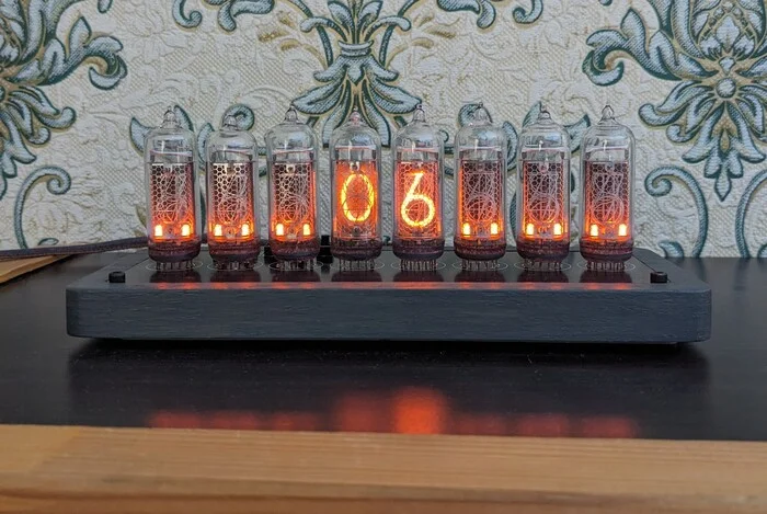 Nixie clock Divergence meter - My, Nixie clock, Clock, Lamp clock, With your own hands, Homemade, Anime, Workshop, Video, Longpost
