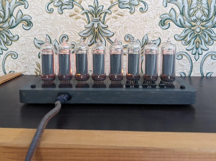 Nixie clock Divergence meter - My, Nixie clock, Clock, Lamp clock, With your own hands, Homemade, Anime, Workshop, Video, Longpost