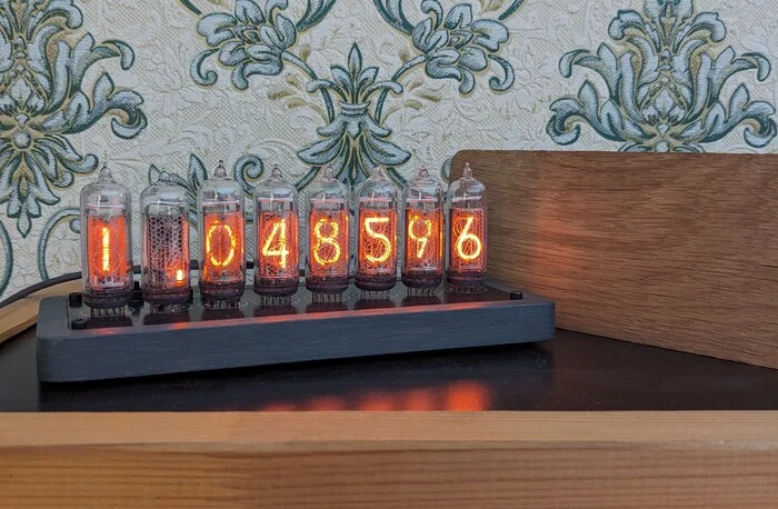 Nixie clock Divergence meter - My, Nixie clock, Clock, Lamp clock, With your own hands, Homemade, Anime, Workshop, Video, Longpost