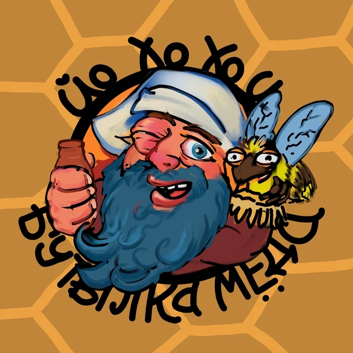 Pirate Beekeeper - My, Drawing, Humor, Krita, Pirates, Beekeeper