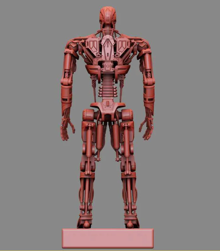 T-600 Terminator Salvation V2 High Detal 3D print model - Моё, 3D печать, Терминатор, 3D принтер, Масштабная модель, Моделизм, 3D моделирование, Покраска миниатюр, Длиннопост
