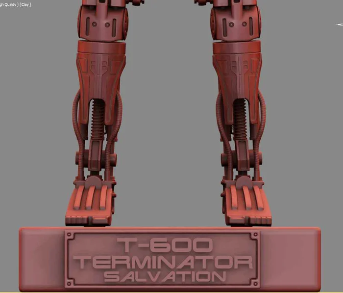 T-600 Terminator Salvation V2 High Detal 3D print model - Моё, 3D печать, Терминатор, 3D принтер, Масштабная модель, Моделизм, 3D моделирование, Покраска миниатюр, Длиннопост