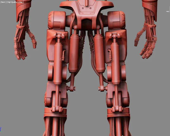 T-600 Terminator Salvation V2 High Detal 3D print model - Моё, 3D печать, Терминатор, 3D принтер, Масштабная модель, Моделизм, 3D моделирование, Покраска миниатюр, Длиннопост