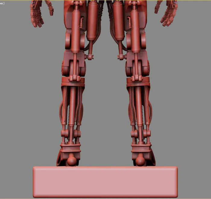 T-600 Terminator Salvation V2 High Detal 3D print model - Моё, 3D печать, Терминатор, 3D принтер, Масштабная модель, Моделизм, 3D моделирование, Покраска миниатюр, Длиннопост