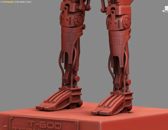 T-600 Terminator Salvation V2 High Detal 3D print model - Моё, 3D печать, Терминатор, 3D принтер, Масштабная модель, Моделизм, 3D моделирование, Покраска миниатюр, Длиннопост